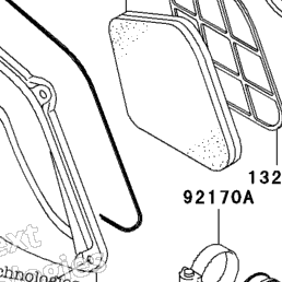 2003 Kawasaki LAKOTA SPORT (KEF300-B3) Air Cleaner | Babbitts