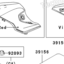 1993 Kawasaki NINJA ZX-11 (ZX1100-D1) Fuel Tank (Zx1100-D1