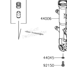 2016 Kawasaki NINJA 300 (EX300AGF) Front Fork | Babbitts Kawasaki