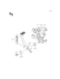 2014 Kawasaki NINJA ZX-14R (ZX1400EEFA) Brake Pedal/Torque
