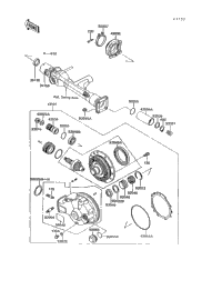 1994 Kawasaki VOYAGER XII (ZG1200-B8) Drive Shaft/Final Gear