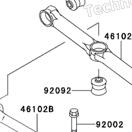 1992 Kawasaki BAYOU 220 (KLF220-A5) Rear Suspension | Babbitts