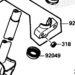 1988 Kawasaki KXF250 TECATE-4 (KXF250-A2) Frame | Babbitts Suzuki