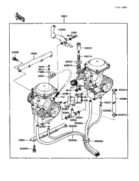 1988 Kawasaki LTD 305 (KZ305-B3) Carburetor (U.S.) | Xtreme