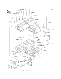 2003 Kawasaki ZR-7S (ZR750-H3) Crankcase | Babbitts Kawasaki Parts