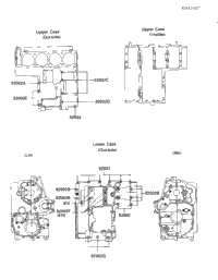 1984 Kawasaki Ninja (ZX900-A1) Crankcase Bolt & Stud Pattern