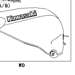 1999 Kawasaki NINJA ZX-7R (ZX750-P4) Fuel Tank (Zx750-P3/P4