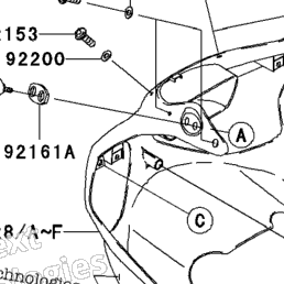 2003 Kawasaki NINJA ZX-6R (ZX636-B1) Cowling | Babbitts Kawasaki