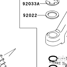 1997 Kawasaki MOJAVE 250 (KSF250-A11) Kickstarter Mechanism