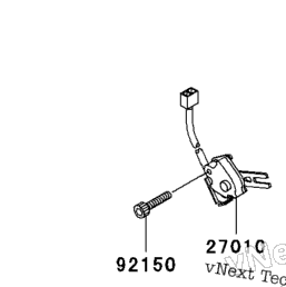 2003 Kawasaki ZZR1200 (ZX1200-C2) Ignition Switch/Locks/Reflectors