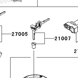 2005 Kawasaki ZZR1200 (ZX1200-C4) Ignition Switch/Locks/Reflectors