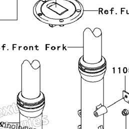 2003 Kawasaki ZZR1200 (ZX1200-C2) Ignition Switch/Locks/Reflectors