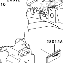2003 Kawasaki ZZR1200 (ZX1200-C2) Ignition Switch/Locks/Reflectors
