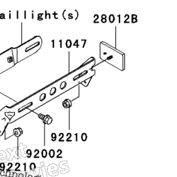 2003 Kawasaki ZZR1200 (ZX1200-C2) Ignition Switch/Locks/Reflectors
