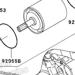 2005 Kawasaki NINJA ZX-6R (ZX636-C1) Starter Motor | Babbitts