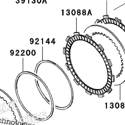 2006 Kawasaki NINJA ZX-10R (ZX1000D6F) Clutch | Babbitts Kawasaki