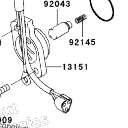 12/17 舞様 2003 Kawasaki NINJA ZX-12R (ZX1200-B2) Gear Change Drum/Shift Fork