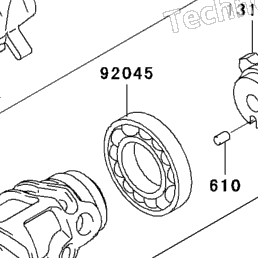 12/17 舞様 2003 Kawasaki NINJA ZX-12R (ZX1200-B2) Gear Change Drum/Shift Fork