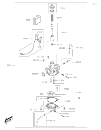 2019 Kawasaki KFX90 (KSF90AKF) Carburetor | Babbitts Kawasaki