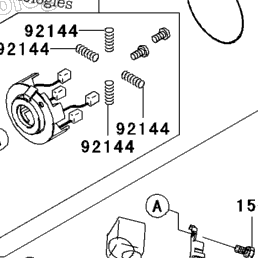 2008 Kawasaki NINJA ZX-6R (ZX600P8F) Starter Motor | Babbitts
