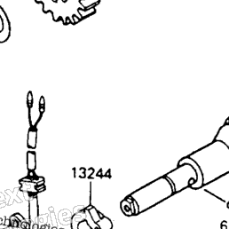 1994 Kawasaki MOJAVE 250 (KSF250-A8) Gear Change Drum/Shift Fork(S