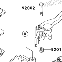 1993 Kawasaki NINJA ZX-11 (ZX1100-D1) Front Master Cylinder