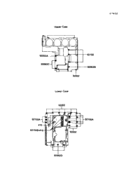 1990 Kawasaki ZX-10 (ZX1000-B3) Crankcase Bolt Pattern | Babbitts