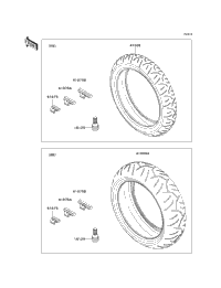 2005 Kawasaki NINJA ZX-6RR (ZX600-N1) Tires | Babbitts Kawasaki