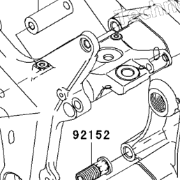 2006 Kawasaki NINJA ZX-6R (ZX636C6F) Engine Mount | Babbitts 2006 Kawasaki NINJA ZX-6R (ZX636C6F) Engine Mount | Babbitts