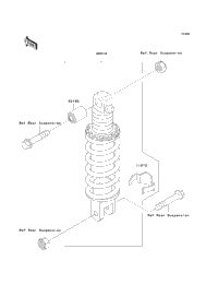 1996 Kawasaki NINJA ZX-11 (ZX1100-D4) Shock Absorber(S