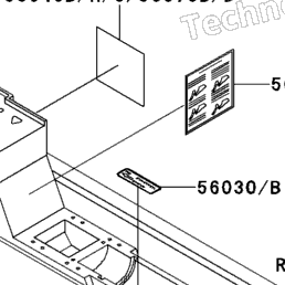 1991 Kawasaki JET SKI X-2 (JF650-A6) Labels | Holzhauers