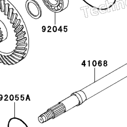 1997 Kawasaki BAYOU 300 4X4 (KLF300-C9) Drive Shaft (Rear