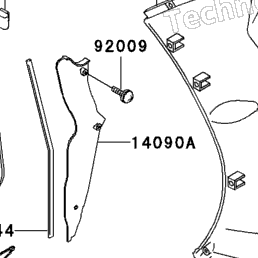 1993 Kawasaki NINJA ZX-11 (ZX1100-D1) Cowling Lowers (Zx1100-D1