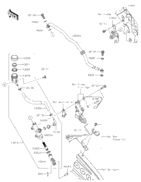 2021 Kawasaki Ninja ZX-6R (US) (ZX636HMFAN) Rear Master Cylinder