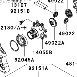 2004 Kawasaki PRAIRIE 700 4X4 (KVF700-A1) Drive Shaft-Front