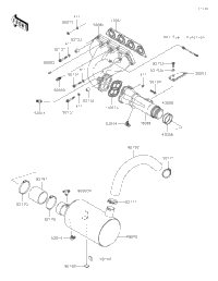 2018 Kawasaki JET SKI STX-15F (JT1500AJF) Muffler(S) | Babbitts