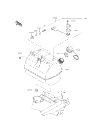 2012 Kawasaki MULE 610 4X4 XC (KAF400ECF) Fuel Tank | Babbitts