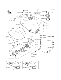 1997 Kawasaki NINJA ZX-6R (ZX600-F3) Fuel Tank (Zx600-F3