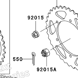 2002 Kawasaki NINJA 250R (EX250-F16) Rear Wheel/Chain | Babbitts