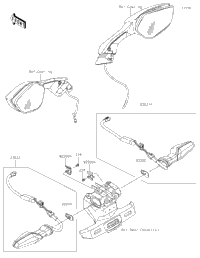 その他 Kana912 Powersports Kawasaki - ZX900 (NINJA ZX9R) 2002 - Taillight(s)