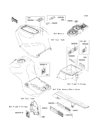 2004 Kawasaki NINJA ZX-12R (ZX1200-B3) Labels | Babbitts Suzuki