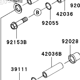 2009 Kawasaki NINJA 250R (EX250J9FA) Suspension/Shock Absorber