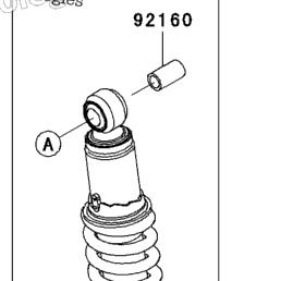 2009 Kawasaki NINJA 250R (EX250J9FA) Suspension/Shock Absorber