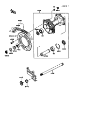 ＸＪ8②一脚分 1989 Kawasaki KX125 (KX125-G1) Rear Hub | Babbitts Kawasaki Parts