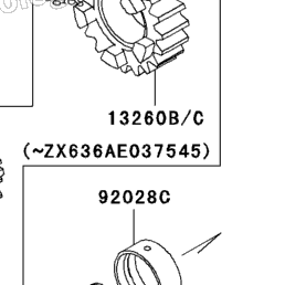 2003 Kawasaki NINJA ZX-6R (ZX636-B1) Transmission | Babbitts