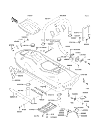 1996 Kawasaki JET SKI 1100 ZXI (JH1100-A1) Hull (Jh1100-A1