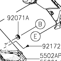 2024 Kawasaki Ninja 500 (EX500GRFNL) Cowling Lowers | Babbitts