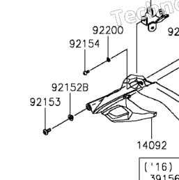 2015 Kawasaki Z1000 ABS (ZR1000GFF) Fuel Tank | Babbitts Kawasaki