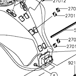 2015 Kawasaki Z1000 ABS (ZR1000GFF) Fuel Tank | Babbitts Kawasaki