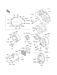 1997 Kawasaki GPZ1100 (ZX1100-E3) Engine Cover(S) | Babbitts